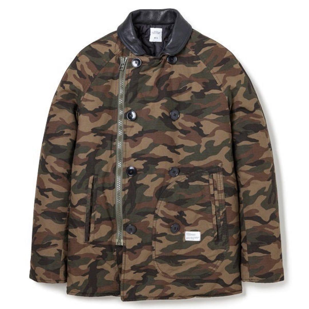 ジャケット・アウター 843 16AB5408 DECK CAMO PEA COAT \