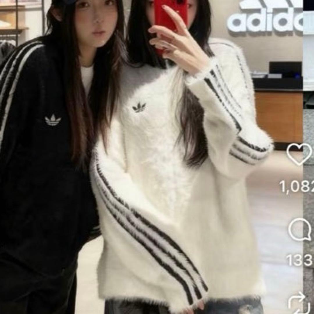 ふわふわ‪☆完売サイズ♪新品未使用☆ adidas フェイクモヘヤ TT