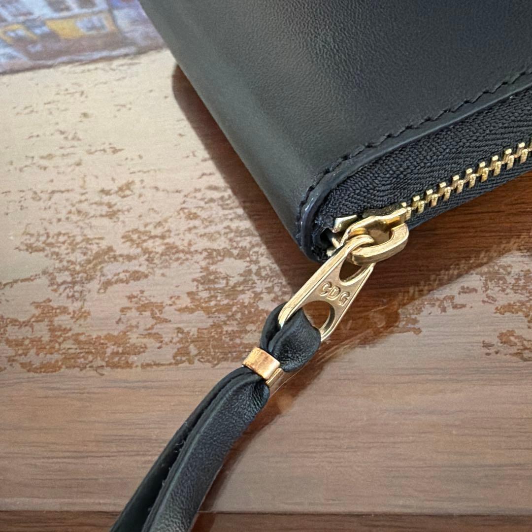 COMME des GARÇONS 二つ折り財布 ブラック