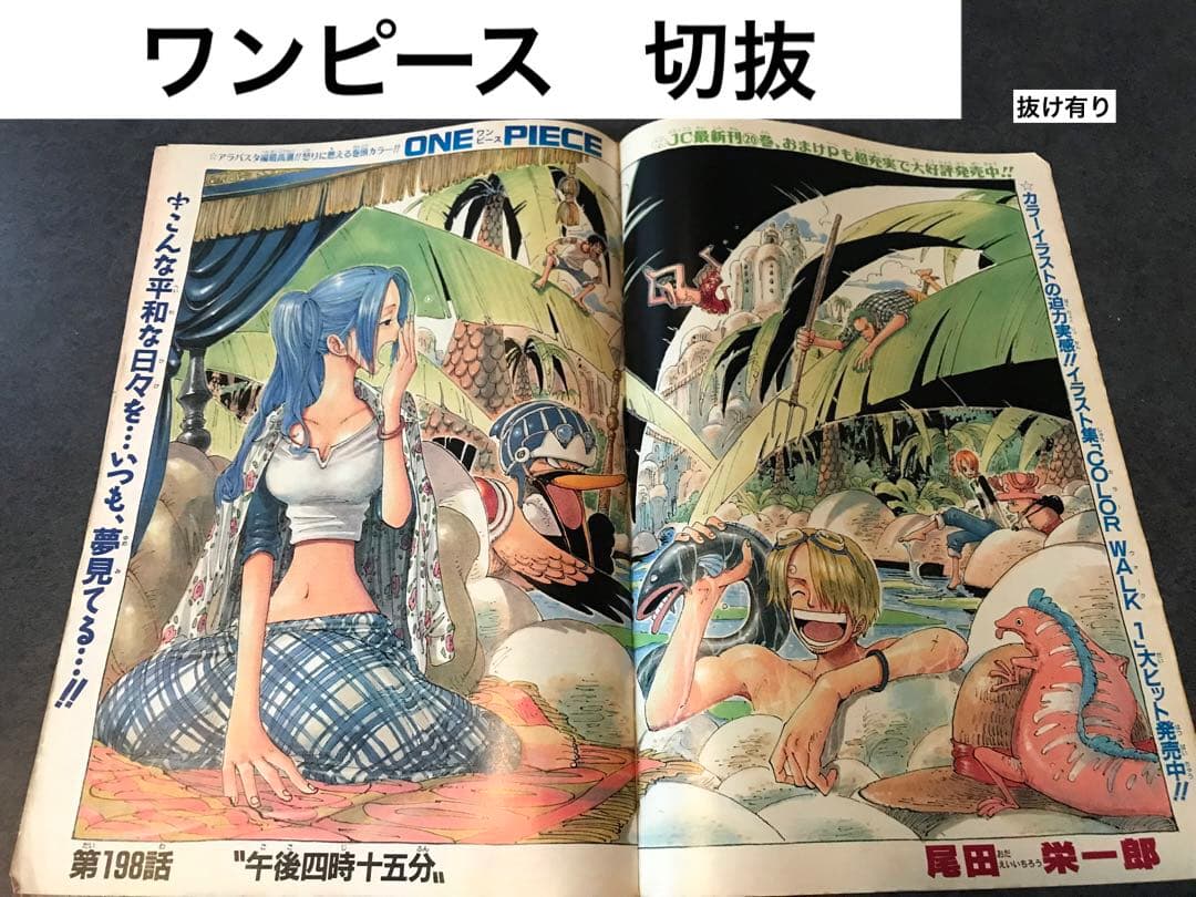 ワンピース　切り抜き　抜有　少年ジャンプ　one piece  尾田栄一郎