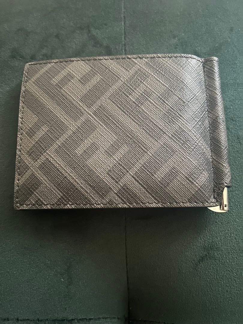 FENDI　フェンディ　マネークリップ　ズッカ　ダイアゴナル　イエローライン