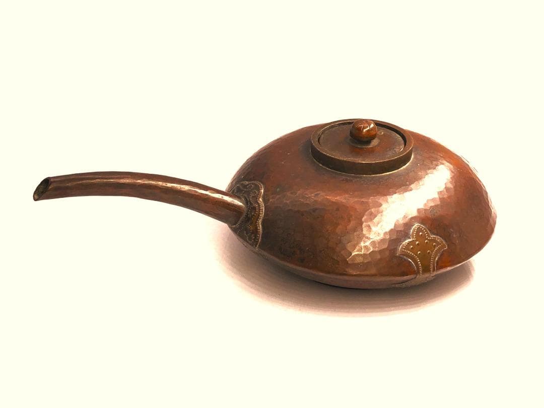 【 銅虫 花水注 】　安芸金工　銅蟲　江戸時代