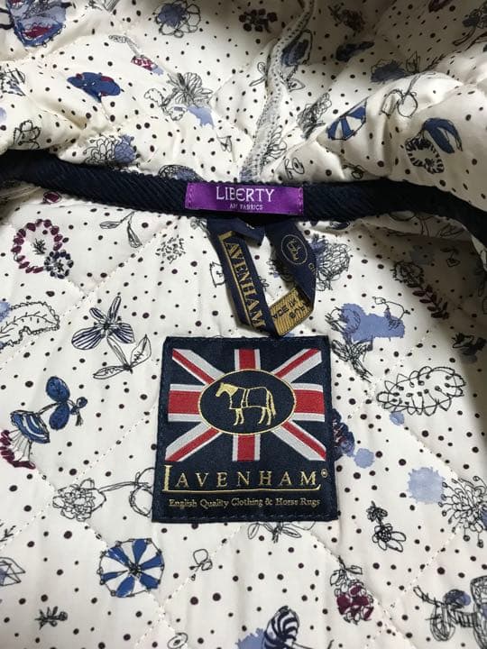 ラベンハム　LAVENHAM × ミナペルホネン　キルティングコート　サイズ10