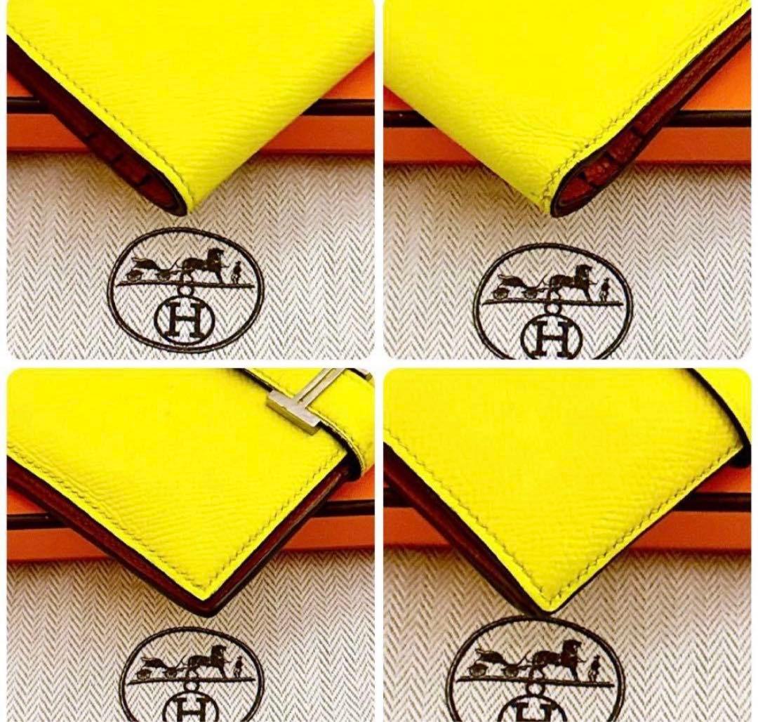 HERMES イエロー 二つ折り財布