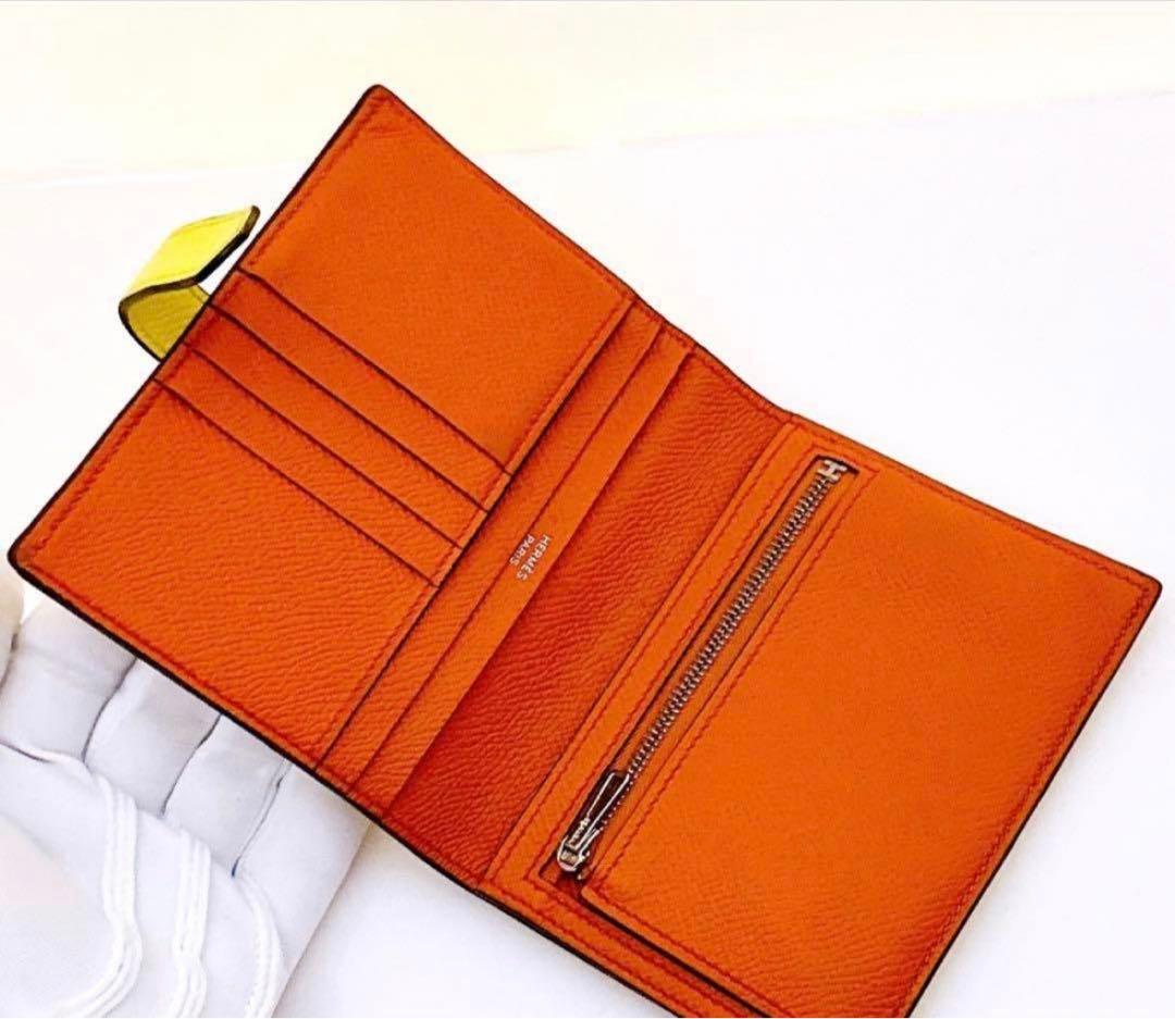 HERMES イエロー 二つ折り財布