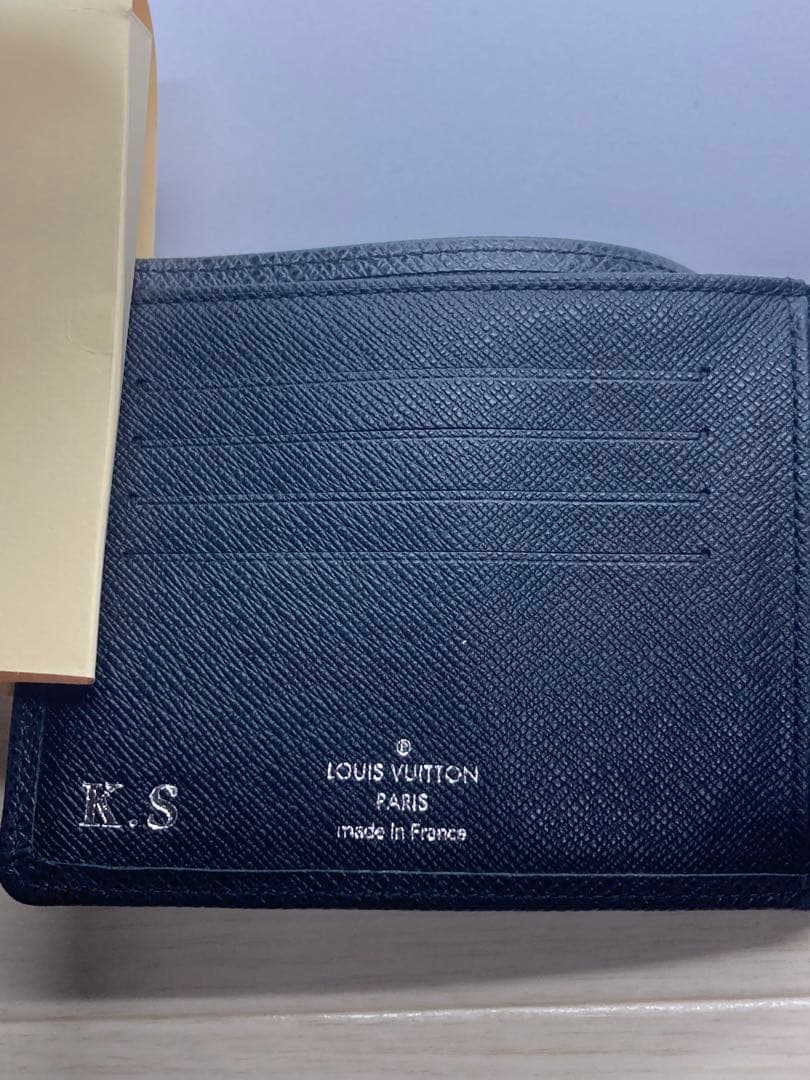 現行　未使用保管　ルイヴィトン　タイガ　アメリゴNM　二つ折り財布