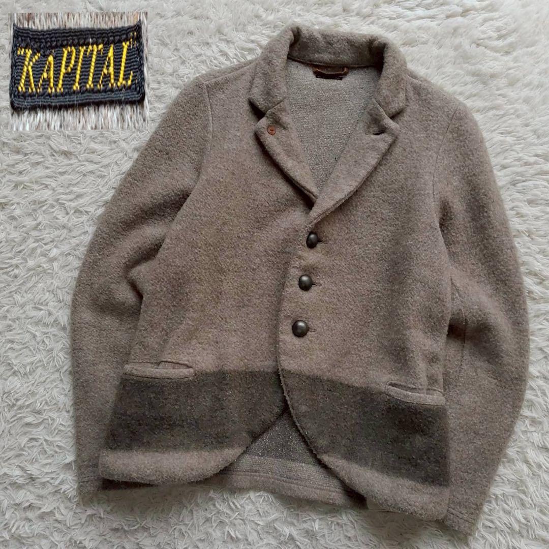 KAPITAL アーミーボーダー メタルボタン ファームジャケット 裏毛 秋冬