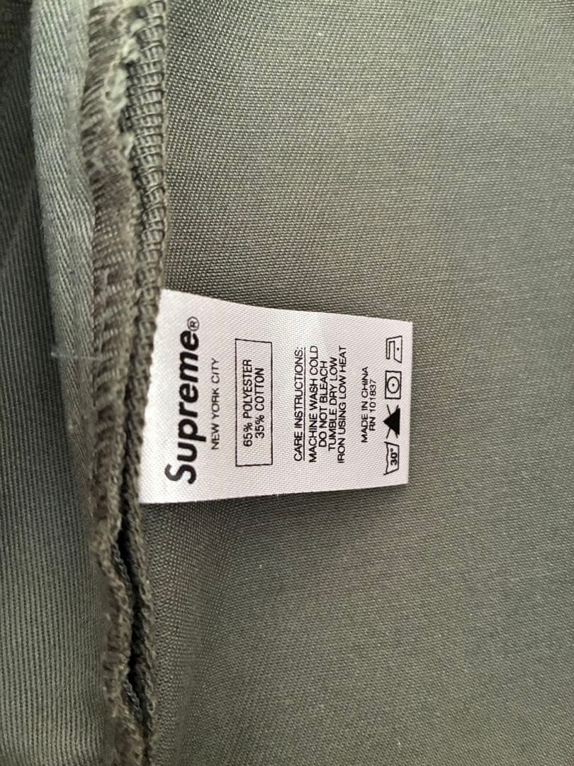 Supreme ワークパンツ 34サイズ オリーブ