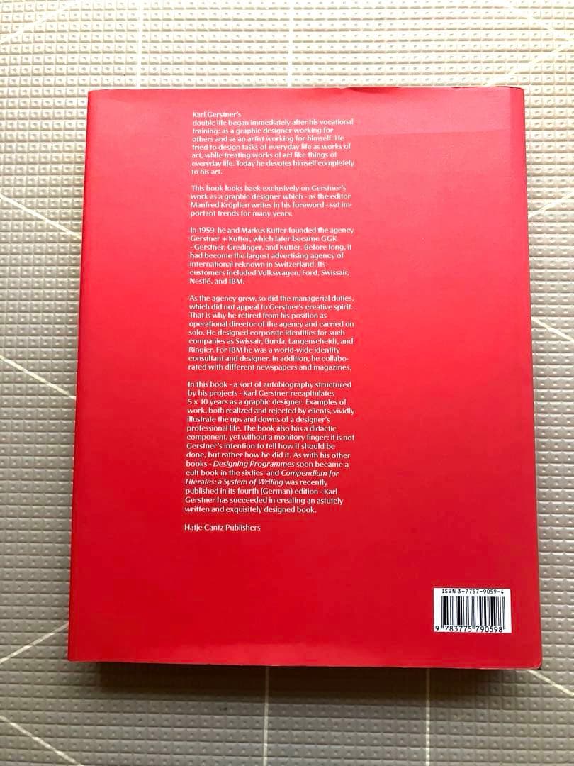 アート・デザイン・音楽 karl gerstner Review of Graphic Design