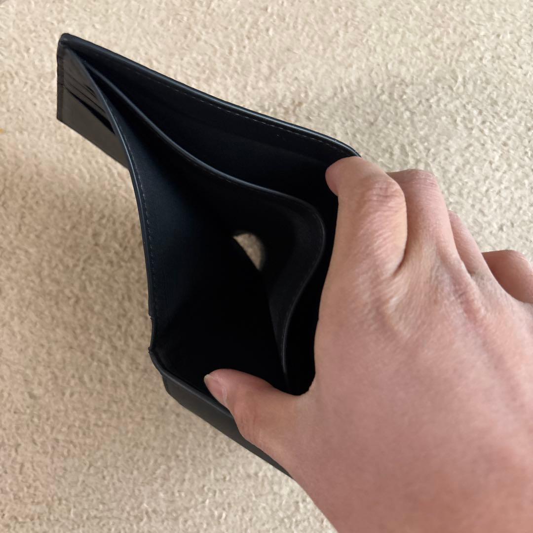 COACH ブラックレザー 二つ折り財布