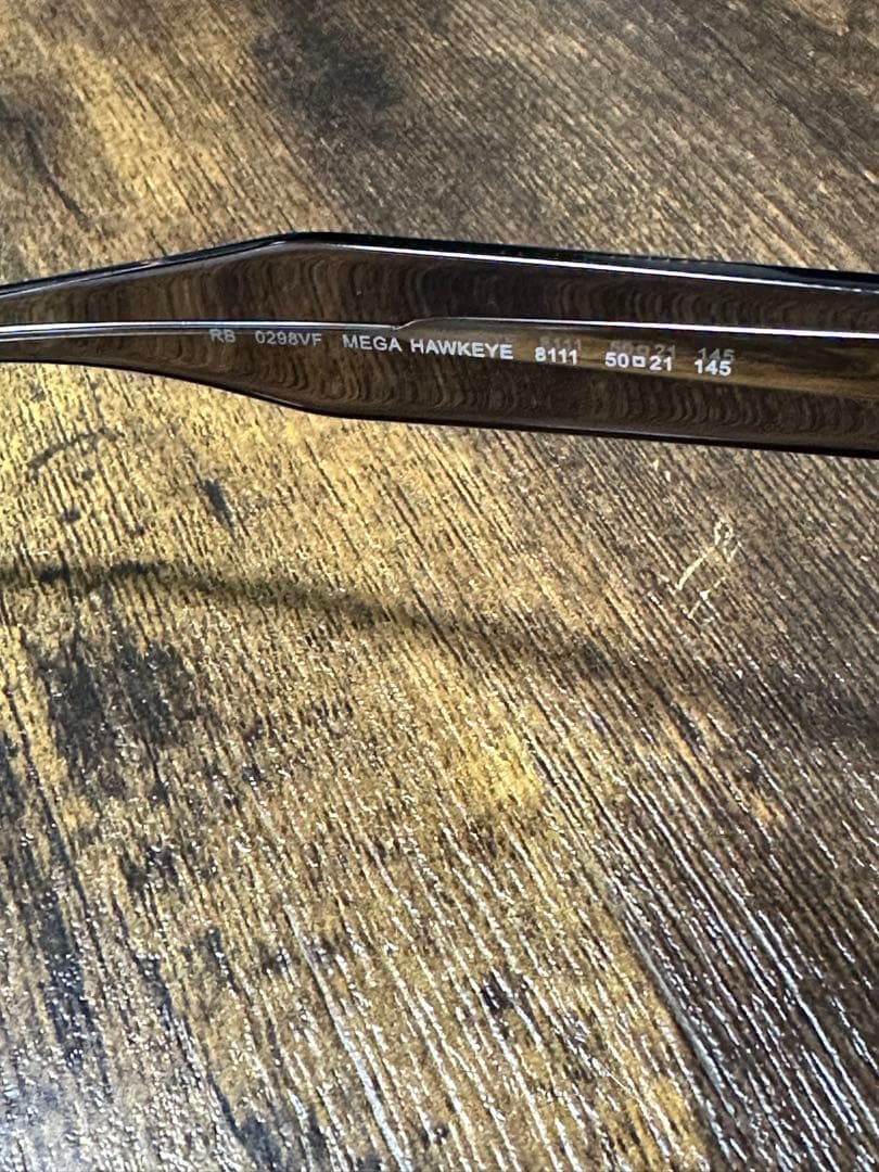 Ray-Ban クリアフレーム サングラス　メガフォークアイ