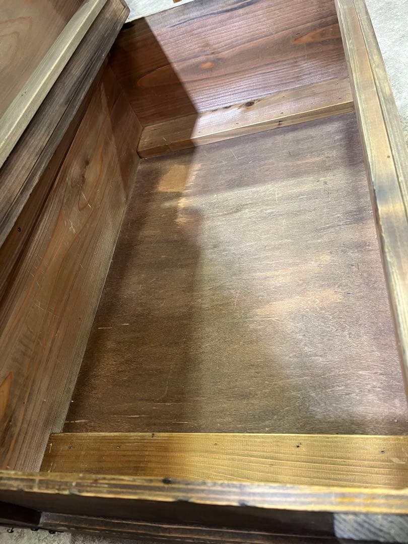 【キャスター付】収納付センターテーブル　インダストリアル