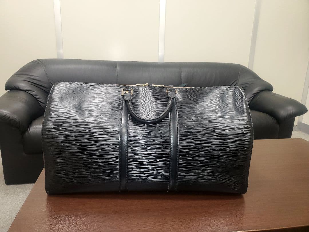 ルイヴィトン エピ　キーポル55 ボストンバッグ 旅行　ビジネス 大容量　黒