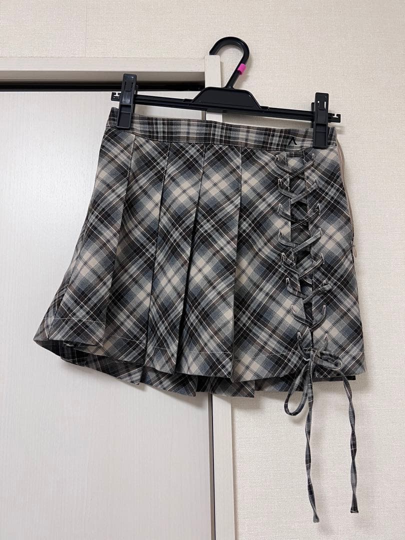 Andmary アンドマリー Sonia lace up mini skirt