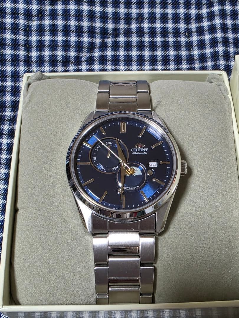 ORIENT　メンズ腕時計　機械式　自動巻き　SUN&MOON