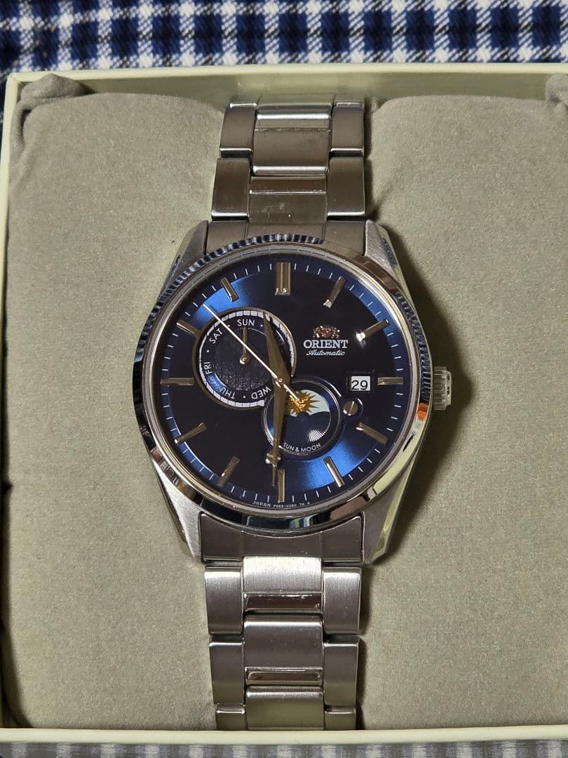 ORIENT　メンズ腕時計　機械式　自動巻き　SUN&MOON