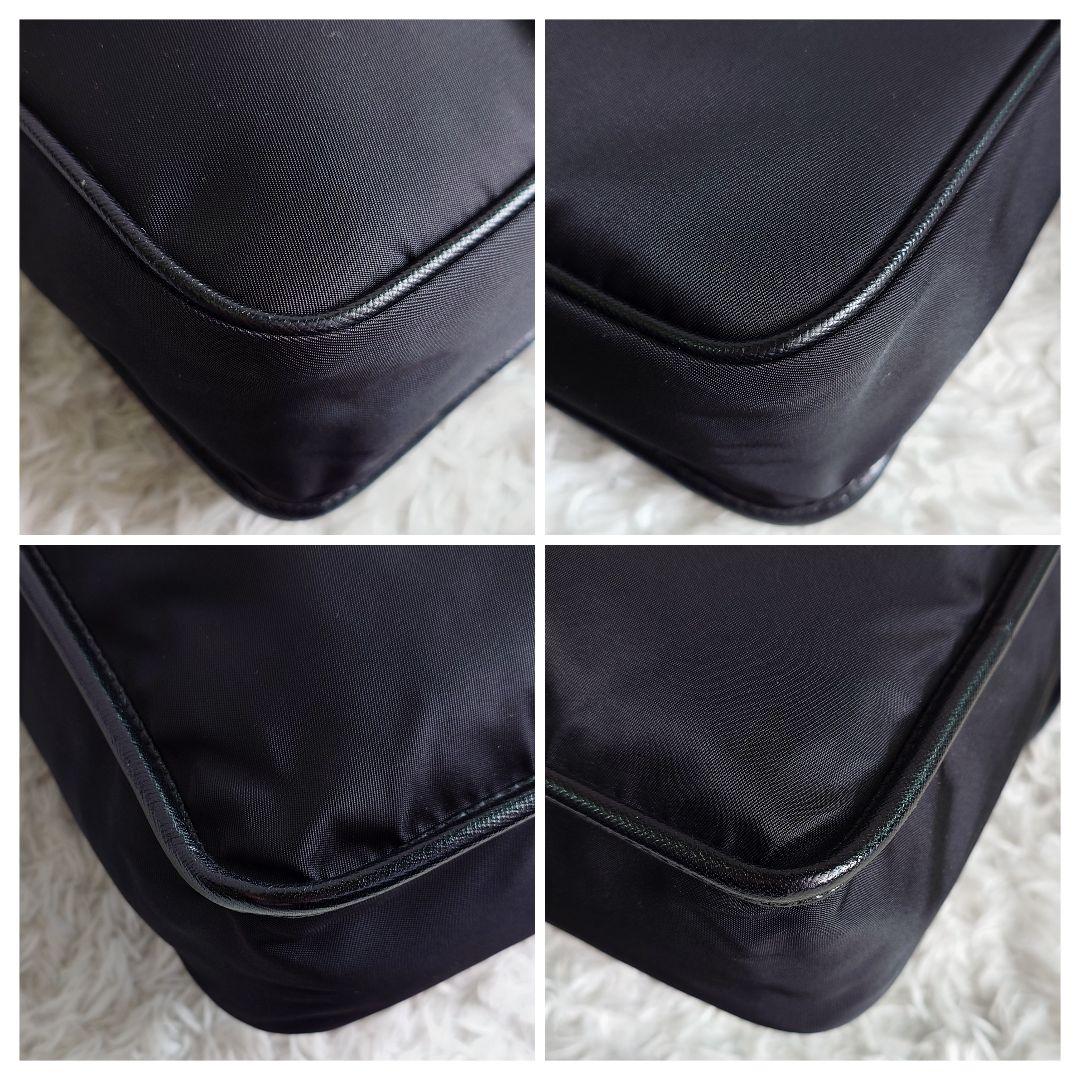 美品 プラダ ショルダーバッグ クロスボディ 三角ロゴ ナイロン サフィアーノ