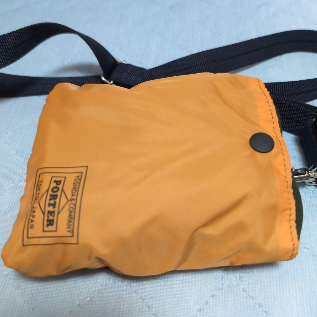 【美品】ポーターバガー GMS エコバッグ カーキ 現行 折り畳み 大容量