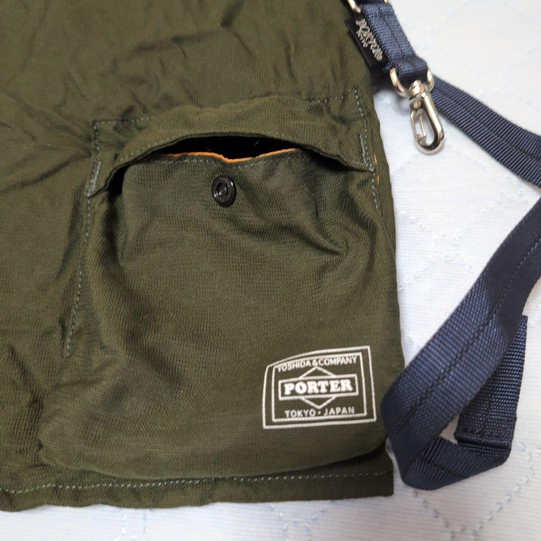 【美品】ポーターバガー GMS エコバッグ カーキ 現行 折り畳み 大容量