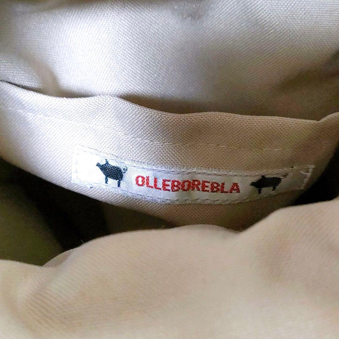 ①アルベルベロ / オレボレブラ フリンジかごバッグ 小ぶり ブタさん刺繍