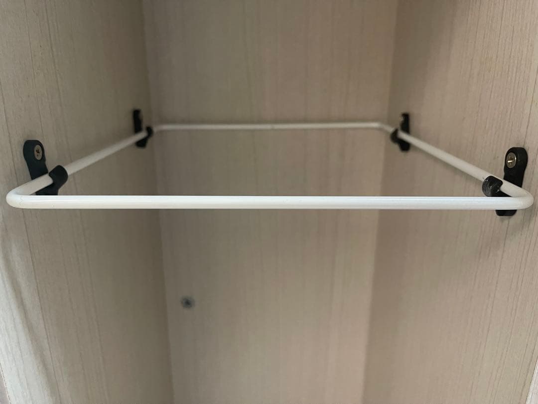 木製プッシュ式 分別ゴミ箱　ホワイト