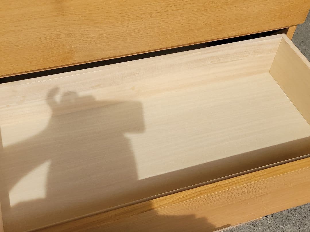 MUJI 無印良品 天然木 北欧 6段 収納チェスト オーク材突板 幅80cm