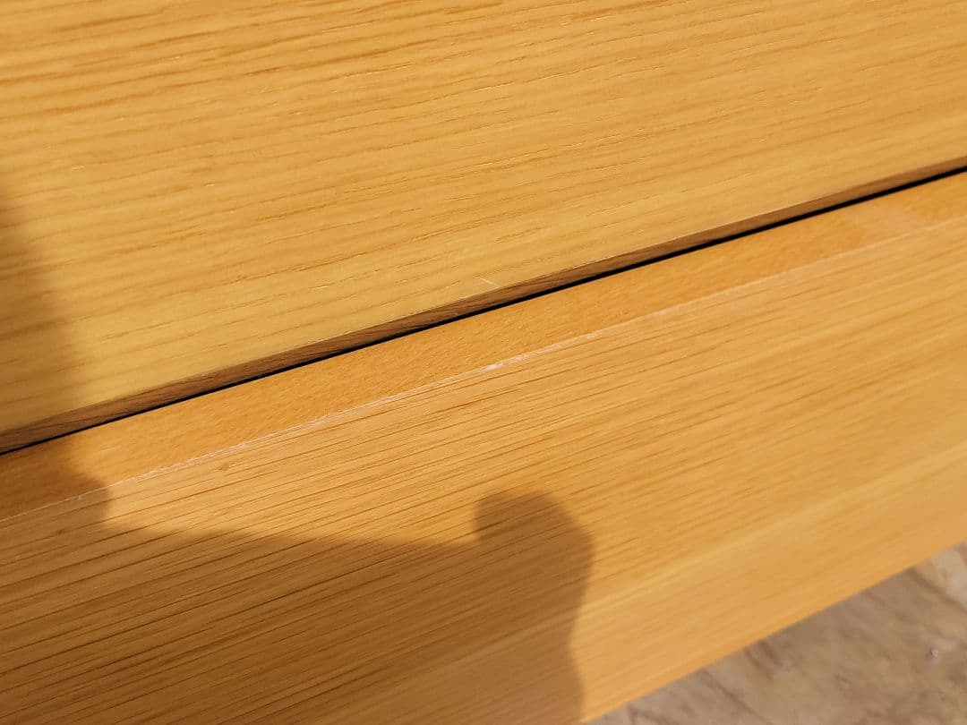 MUJI 無印良品 天然木 北欧 6段 収納チェスト オーク材突板 幅80cm