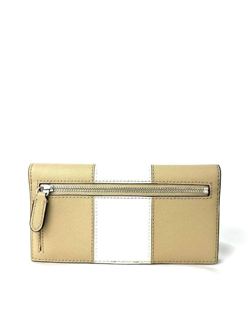 【大容量！新品】ラルフ・ローレン 長財布 ベージュ　ホワイト　大容量