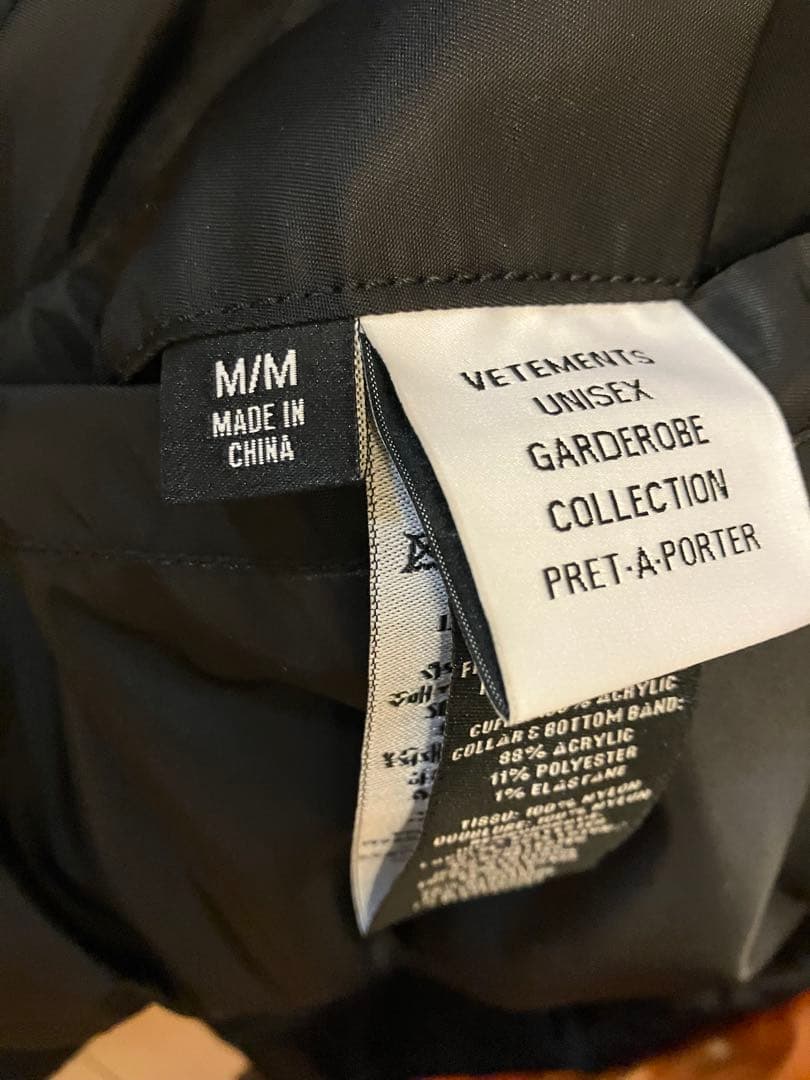 VETEMENTS 【24-25AW】フーデッドボンバージャケット サイズM美品