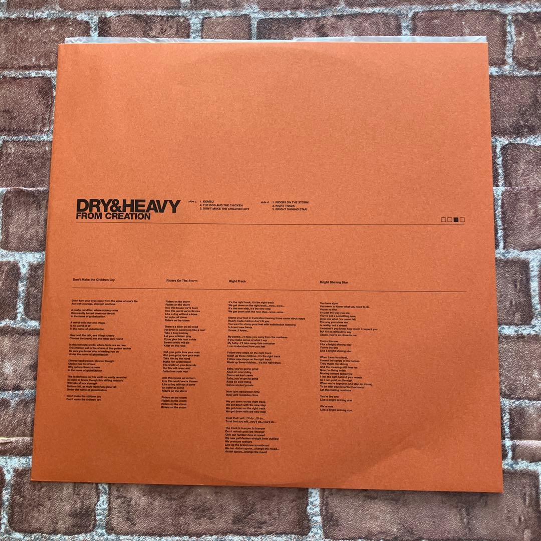 Dry & Heavy From Creation 極美盤レコード 2LP