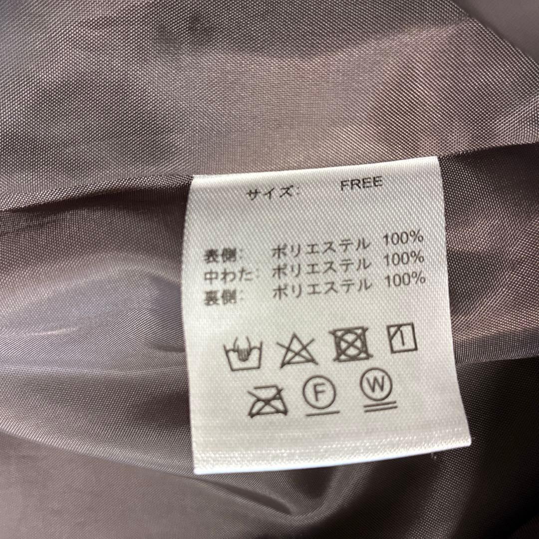 OUR アワーホーム ロング キルティングベスト ブラウン