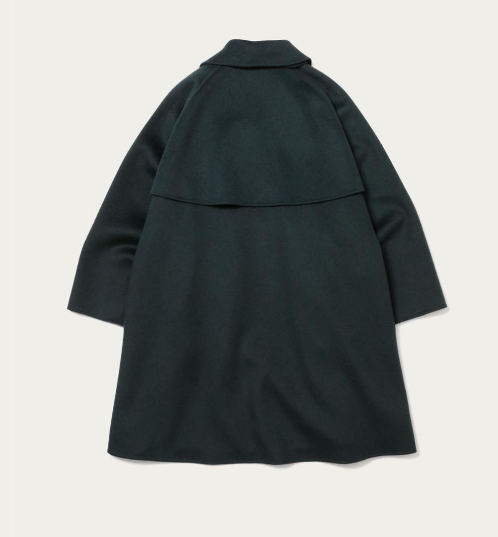 22aw Beauty & Youth リバー ポンチョ コート S Green