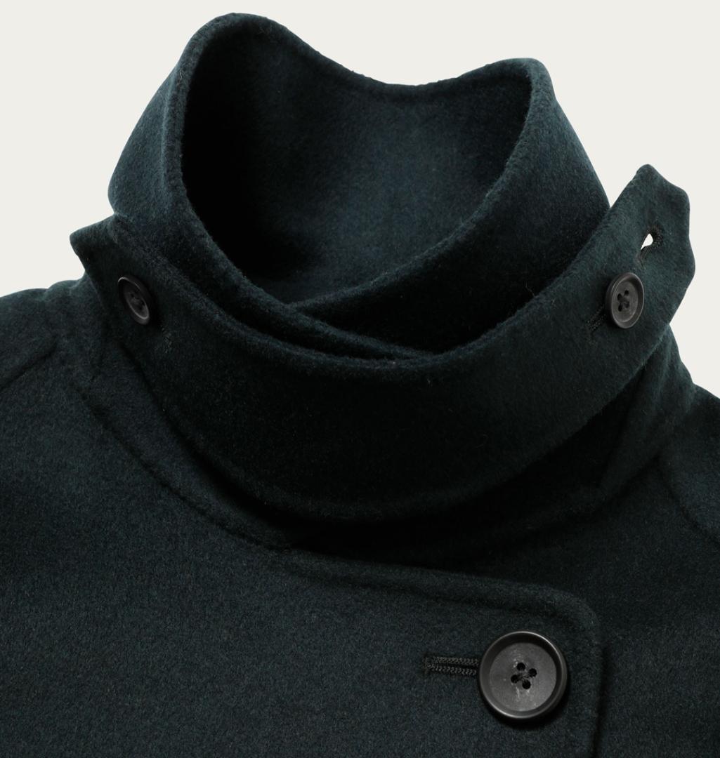 22aw Beauty & Youth リバー ポンチョ コート S Green