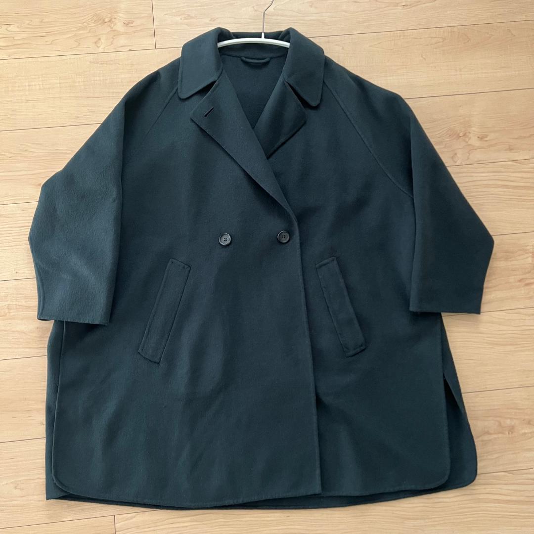 22aw Beauty & Youth リバー ポンチョ コート S Green