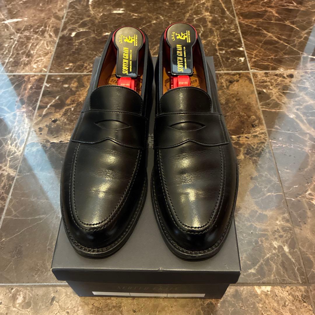 【SCOTCH GRAIN】ローファー 本革 ブラック 23.5cm