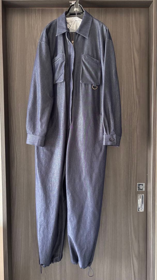 ネイビーオールインワン ウエストベルト付き