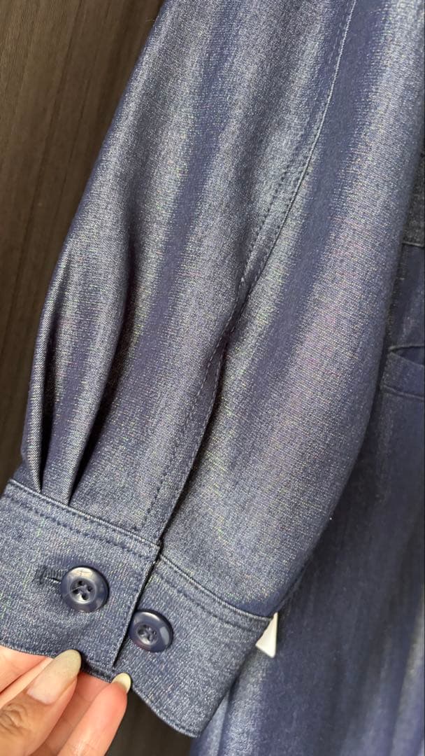 ネイビーオールインワン ウエストベルト付き