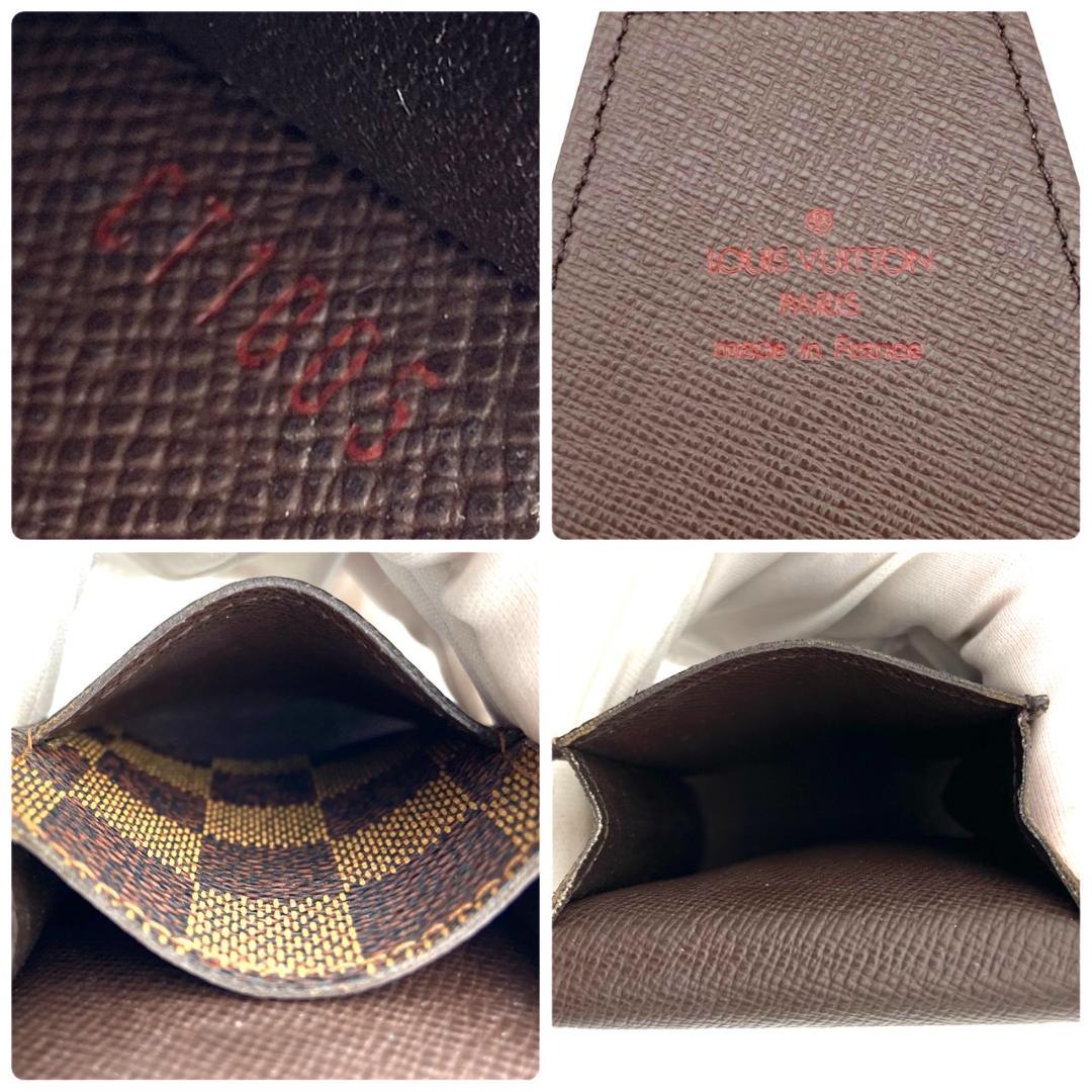 【極美品】ルイヴィトン ダミエ エテュイ シガレットケース エベヌ