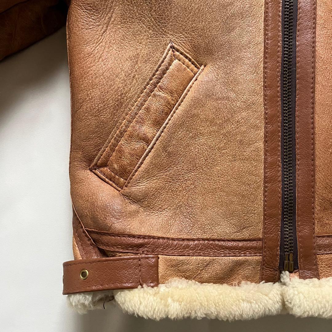 レアSchott ショットB-3 フライトジャケット ボア ムートン42 USA