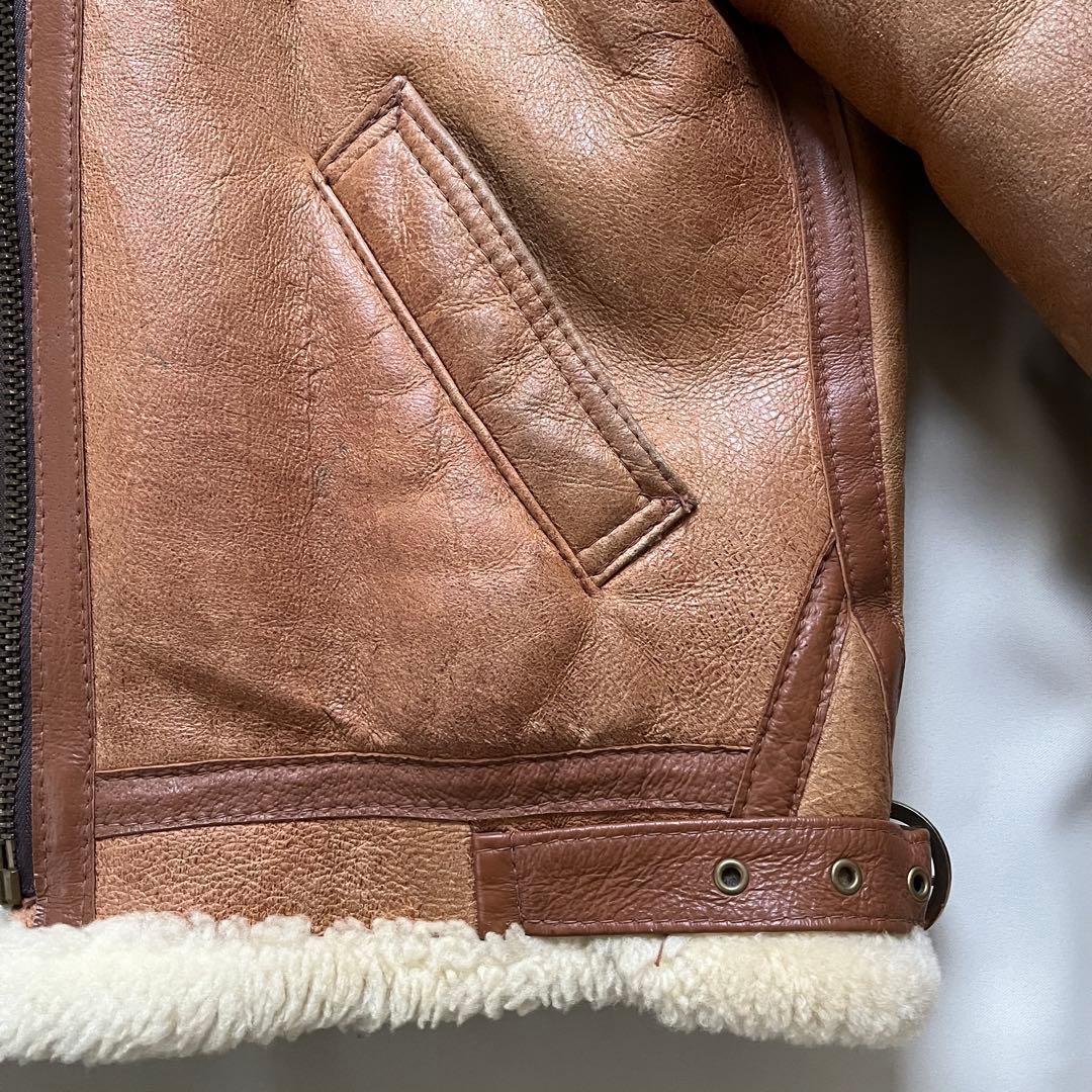 レアSchott ショットB-3 フライトジャケット ボア ムートン42 USA