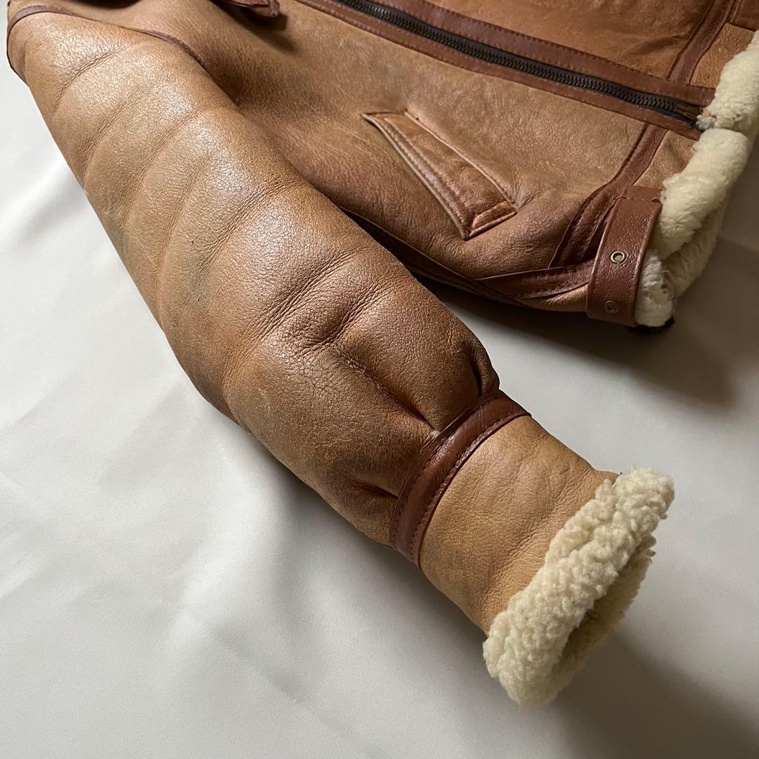 レアSchott ショットB-3 フライトジャケット ボア ムートン42 USA