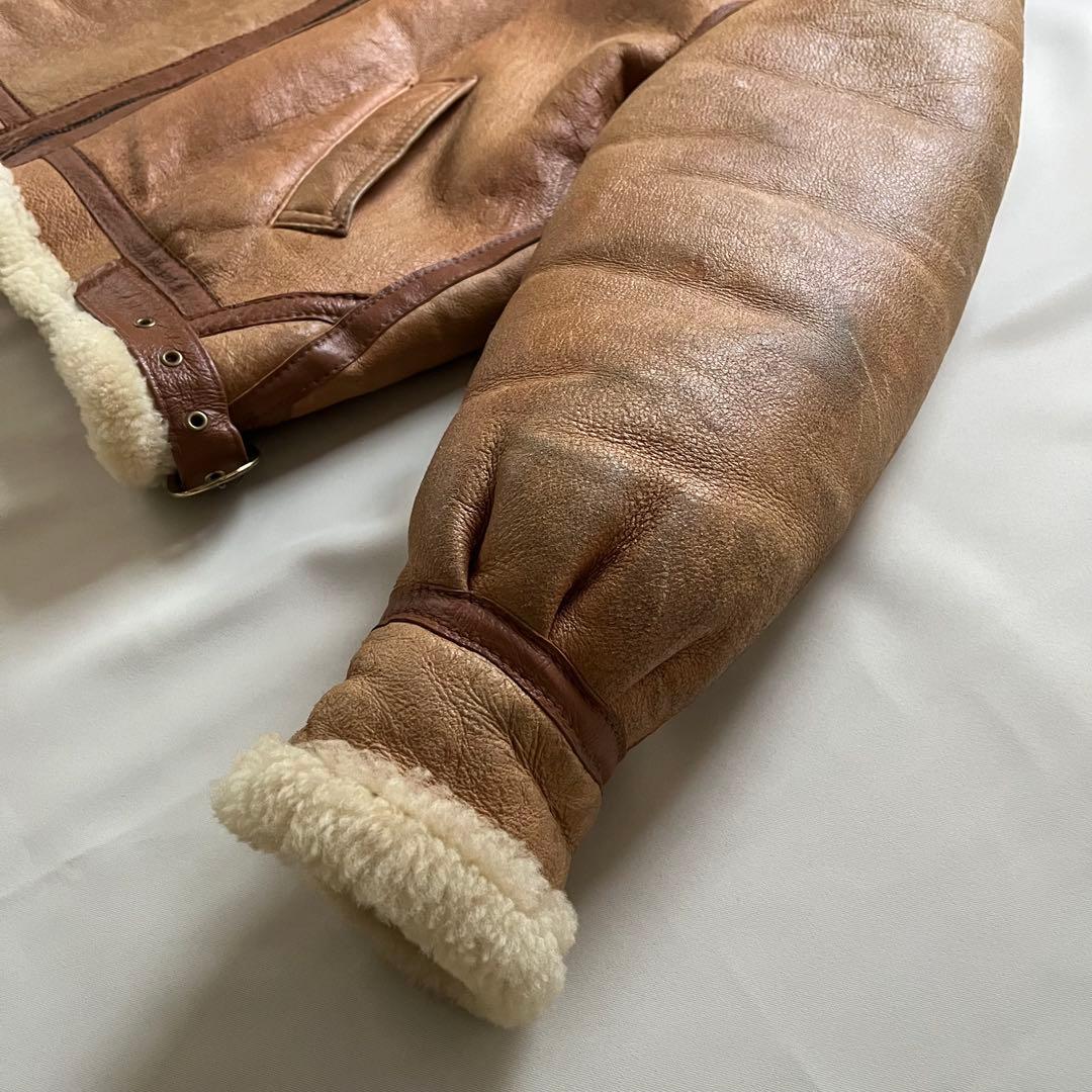 レアSchott ショットB-3 フライトジャケット ボア ムートン42 USA