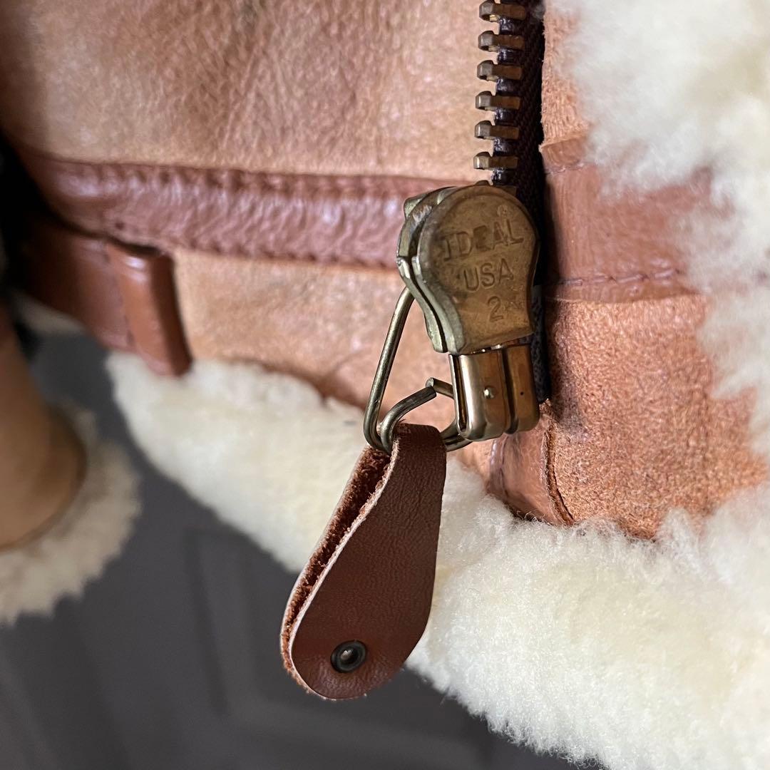 レアSchott ショットB-3 フライトジャケット ボア ムートン42 USA