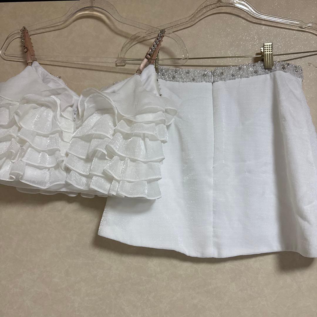 ホワイトフリルドレスセット