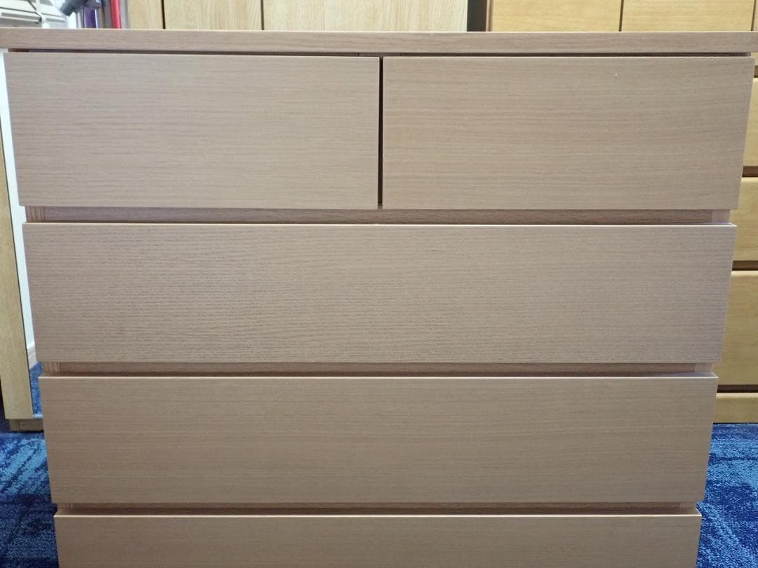 無印良品　4段チェスト　天然木（オーク材）