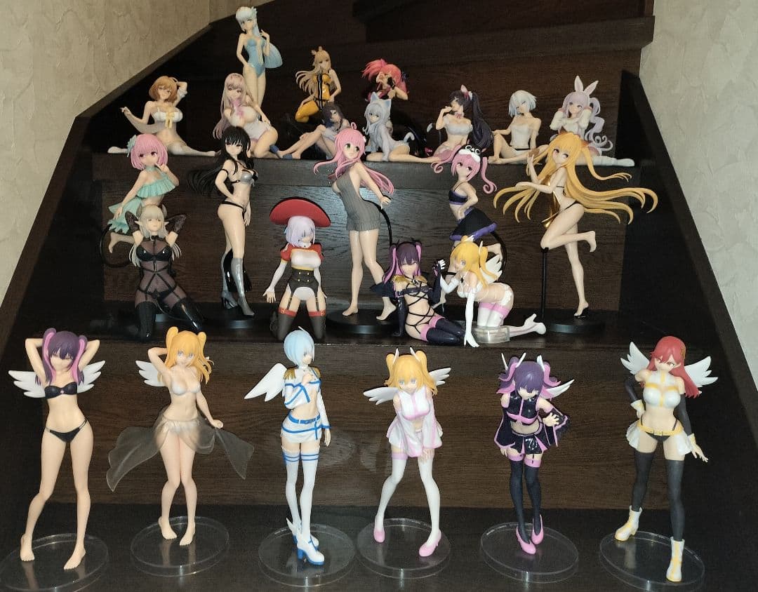 美少女アニメキャラクターフィギュア①開封品25体セット