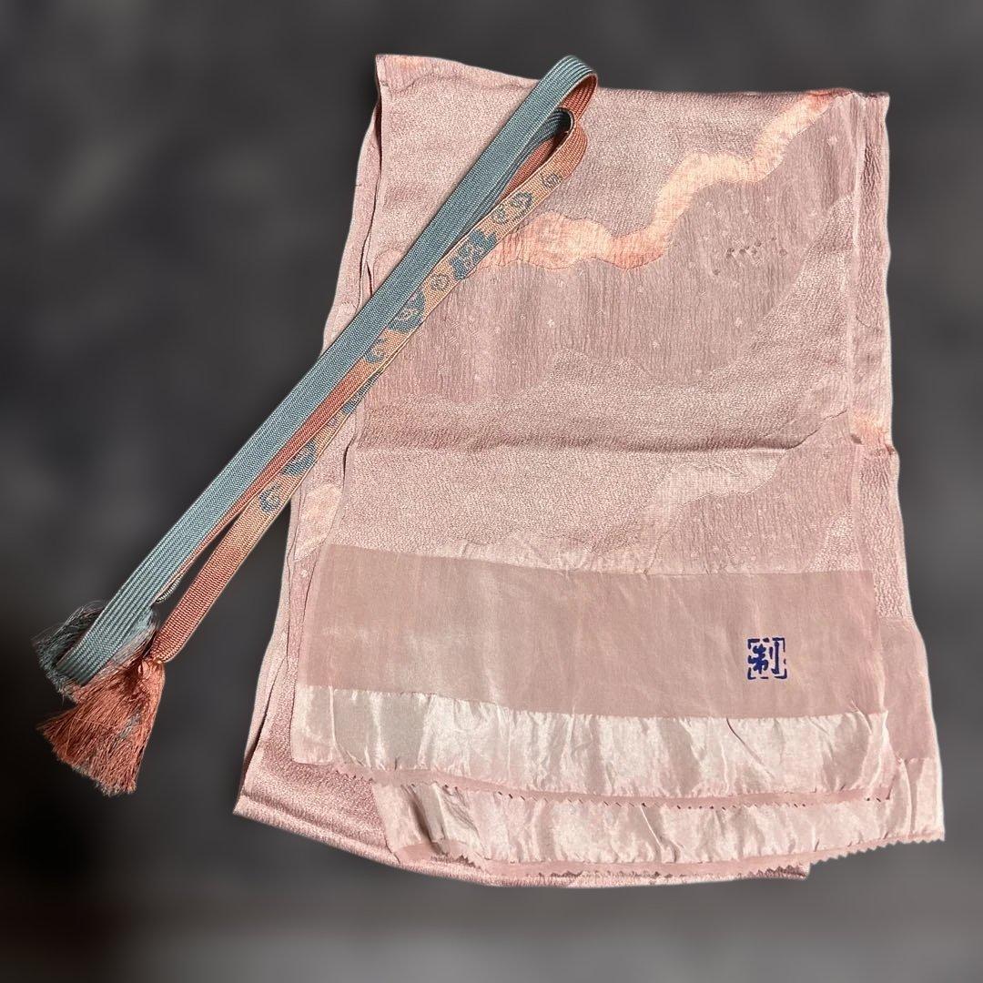 ま*ぉ様 新品　美品　袷　正絹　辻が花　翠山工房　訪問着　フルセット　西陣唐織袋