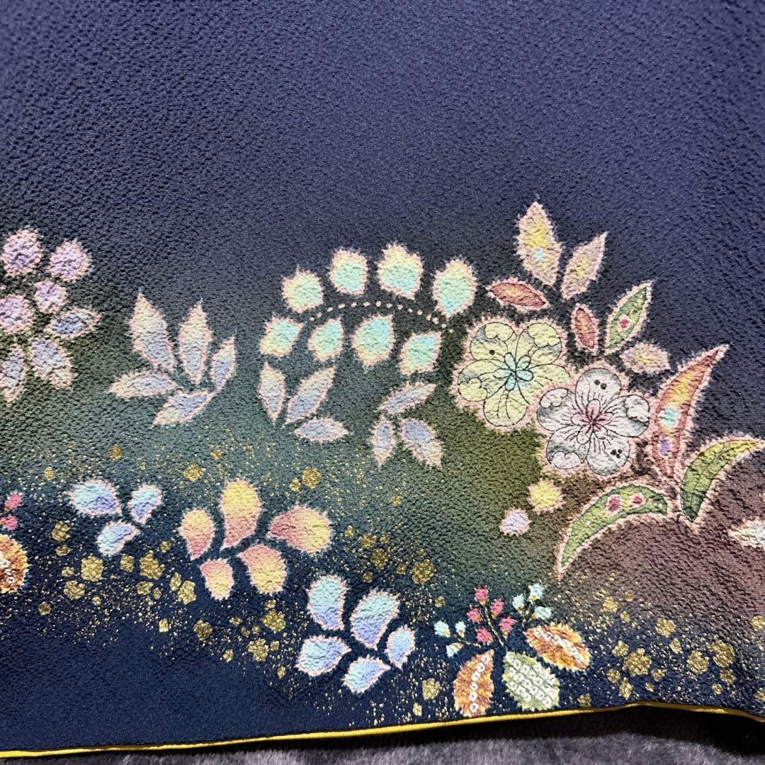 ま*ぉ様 新品　美品　袷　正絹　辻が花　翠山工房　訪問着　フルセット　西陣唐織袋