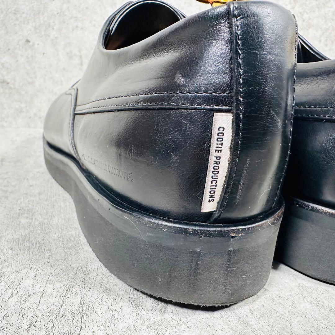 クーティープロダクションズ　ラザ　スリッポン　レザー ビブラムソール　革靴　黒