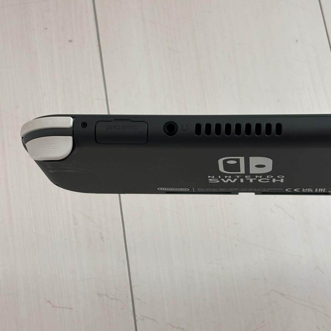 美品★Nintendo Switch Lite 本体 グレー充電器、本体ケース付